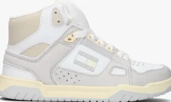 grijze tommy jeans hoge sneakers droid mid dames