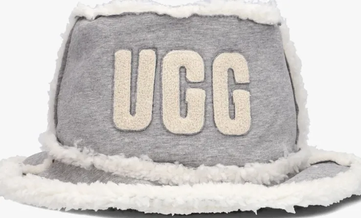 grijze ugg hoed bonded fleece bucket hat
