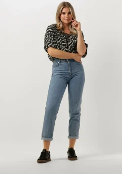 grijze vanilia blouses puff sleeve top