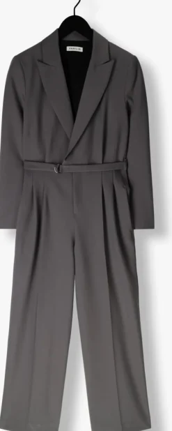 grijze vanilia jumpsuit chic wide leg jumpsuit