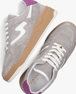 grijze via vai lage sneakers sam levi
