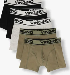 grijze vingino ondergoed boys boxer 5pack