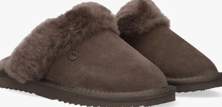 grijze warmbat pantoffels flurry kids