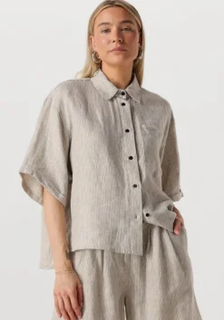 grijze withblack blouses wblwillow ss shirt