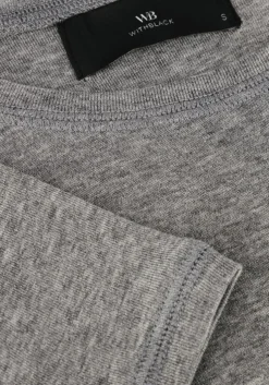 grijze withblack t-shirt wblheather ss tee