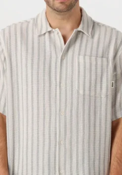 grijze woodbird casual overhemd wbbanks weeve shirt