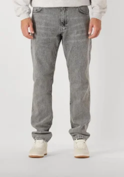 grijze woodbird straight leg jeans doc ash grey jeans