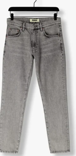 grijze woodbird straight leg jeans doc ash grey jeans