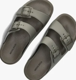grijze woolrich slippers two bands sandal man