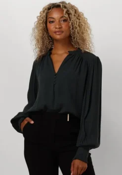 groene aaiko blouses stella uni vis 515