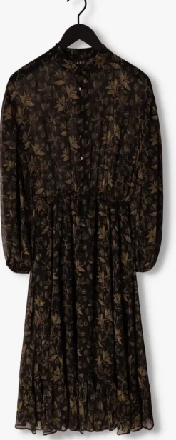 groene access midi jurk w2-3326-743