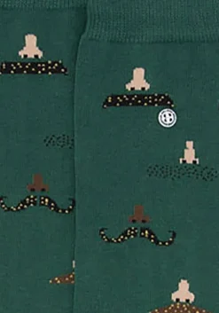 groene alfredo gonzales sokken moustaches