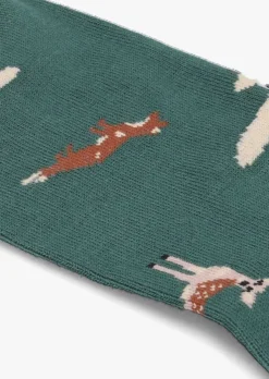 groene alfredo gonzales sokken forest animals
