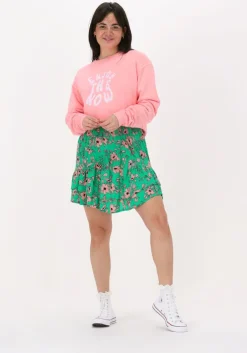 groene alix the label minirok naive flower mini skirt