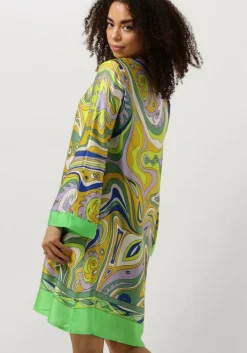 groene ana alcazar mini jurk swing dress