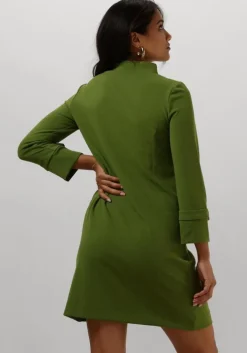 groene ana alcazar mini jurk a shaped dress clasp