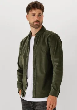 groene anerkjendt overhemd akleif solid cord shirt