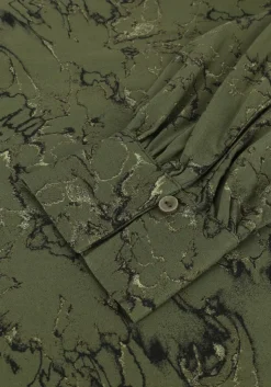 groene another label maxi jurk chaniwa dress l/s