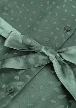 groene another label midi jurk noel dress l/s