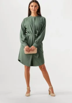 groene another label mini jurk denice dress l/s