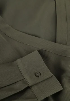 groene another label mini jurk claudia dress ls