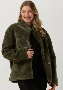 groene another label teddy jas ava jacket