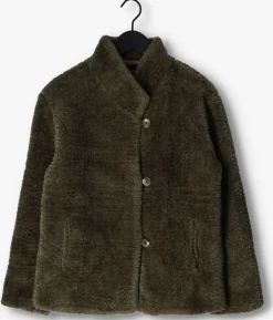groene another label teddy jas ava jacket