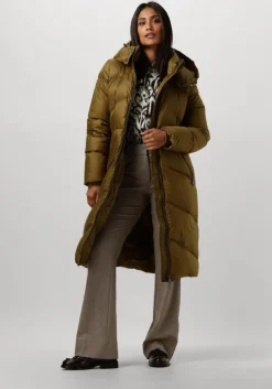 groene beaumont gewatteerde jas noel