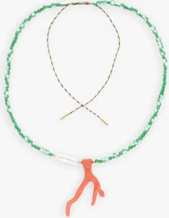 groene bonnie studios kettingen pendant necklace green