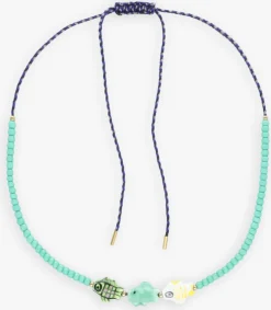 groene bonnie studios kettingen fish trio necklace