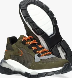 groene braqeez lage sneakers gio genna