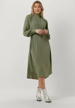 groene bruuns bazaar midi jurk lilli lyra dress