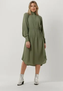 groene bruuns bazaar midi jurk lilli lyra dress