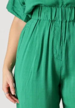 groene by-bar wijde broek benji dobby pant