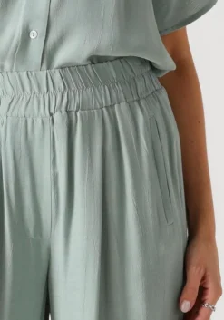 groene by-bar wijde broek benji viscose pants