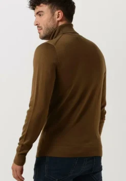 groene calvin klein coltrui merino turtle neck