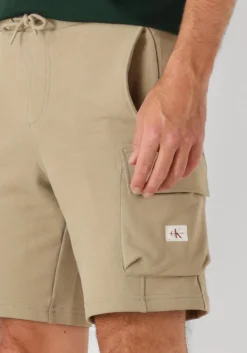 groene calvin klein korte broek wovel label short