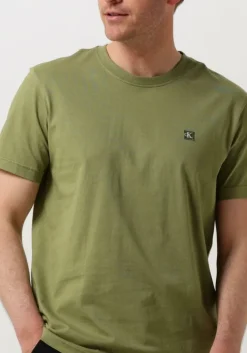 groene calvin klein t-shirt ck embro badge tee