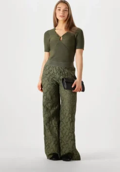 groene caroline biss wijde broek 1550