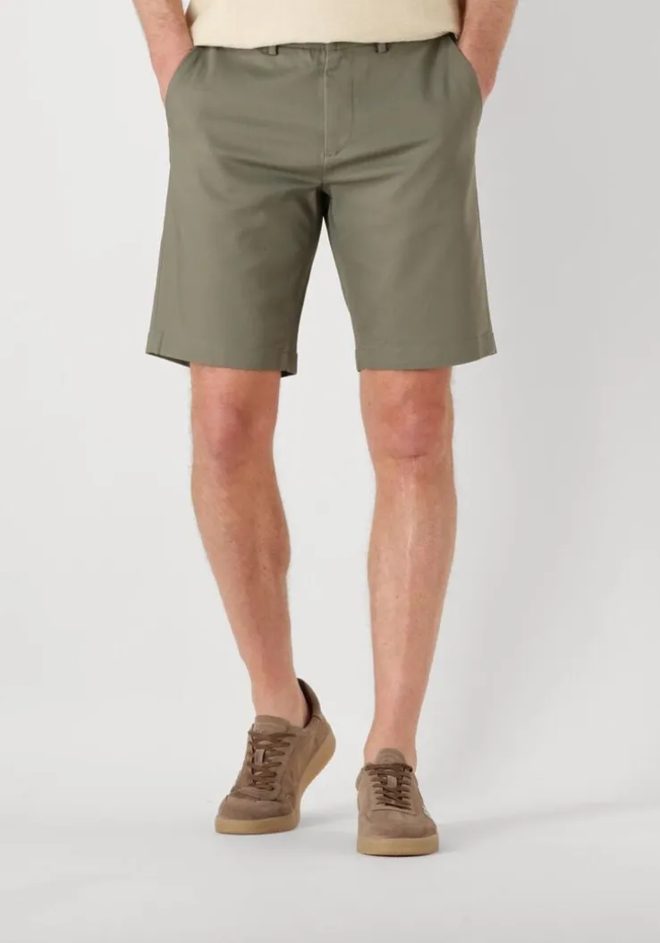 groene cast iron korte broek riser shorts comfort stretch