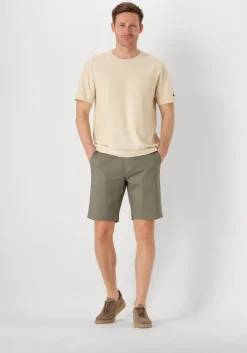 groene cast iron korte broek riser shorts comfort stretch