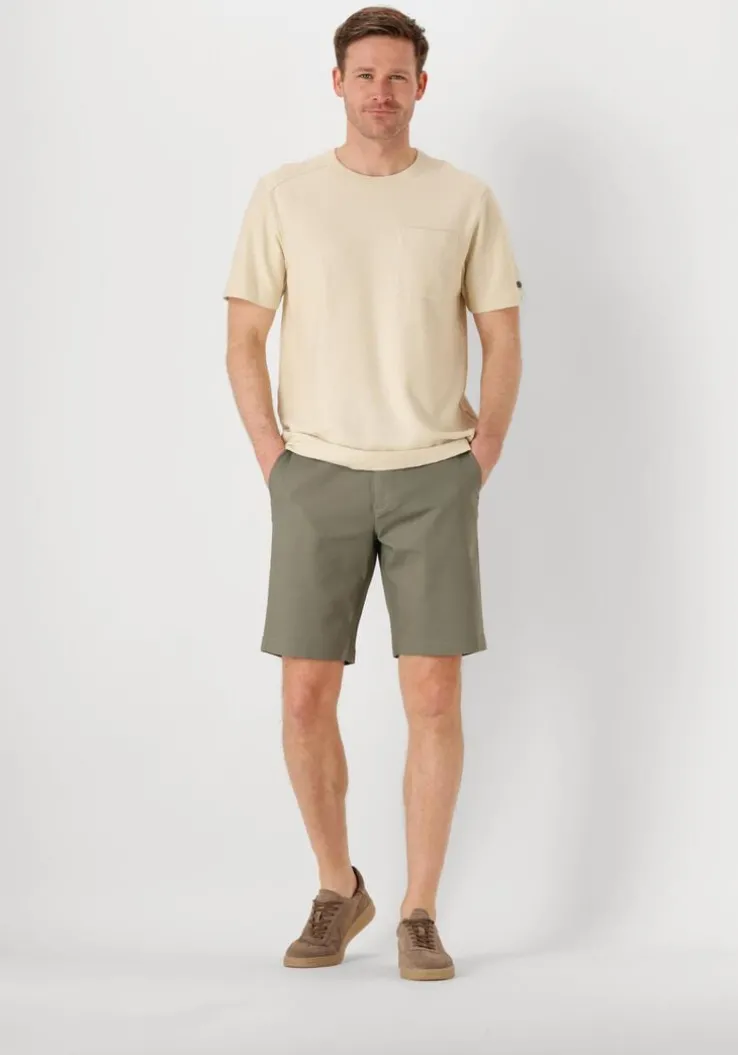 groene cast iron korte broek riser shorts comfort stretch