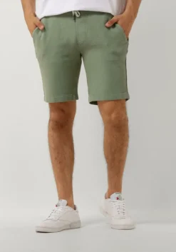 groene cast iron korte broek chino shorts waffle structure