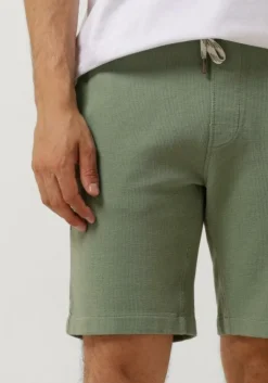 groene cast iron korte broek chino shorts waffle structure