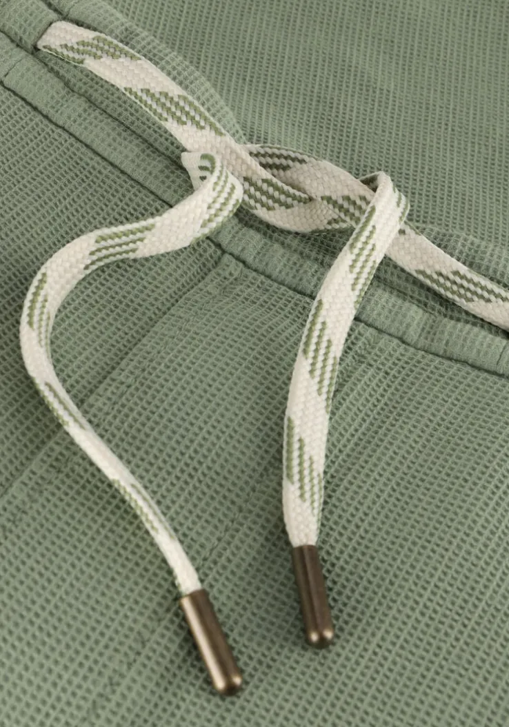 groene cast iron korte broek chino shorts waffle structure