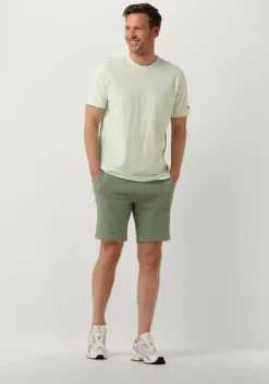 groene cast iron korte broek chino shorts waffle structure
