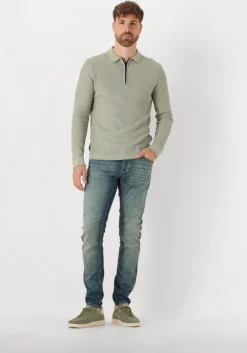 groene cast iron polo long sleeve polo cotton modal