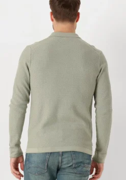 groene cast iron polo long sleeve polo cotton modal