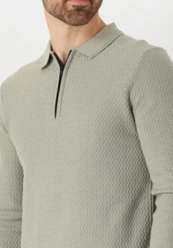 groene cast iron polo long sleeve polo cotton modal