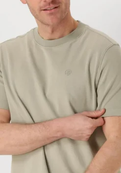 groene cast iron t-shirt short sleeve r-neck regular fit interlock